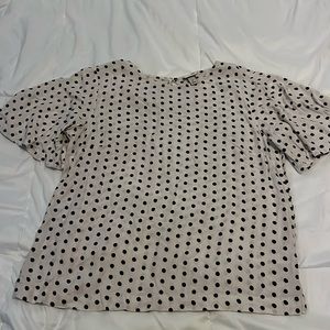 Polka dot work top